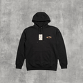 Czarna bluza z kapturem sweet_szop Billabong z kieszenią kangurką i haftowanym logo na piersi