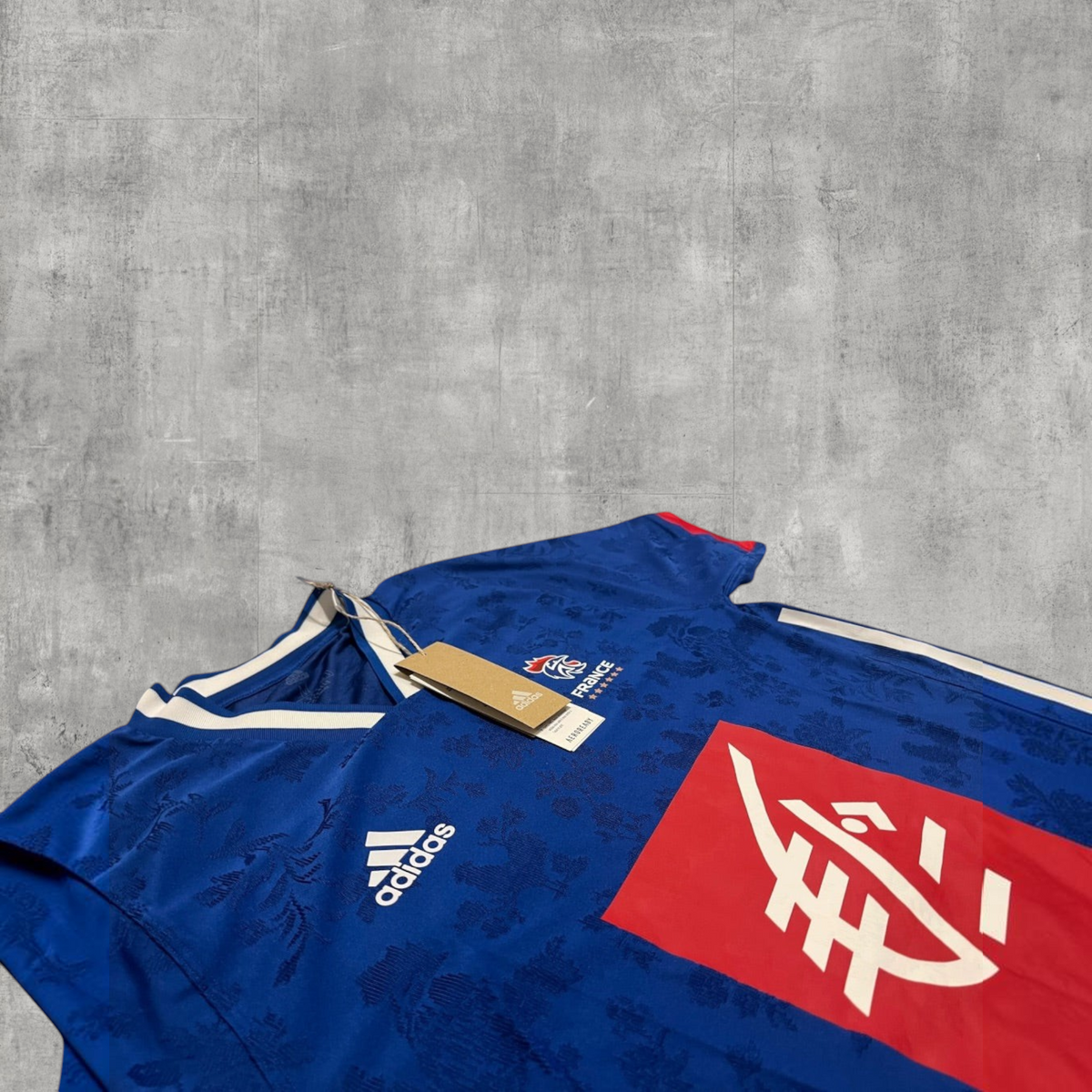 Niebieska koszulka rugby sweet_szop adidas reprezentacji Francji z technologią AEROREADY i oryginalnymi metkami